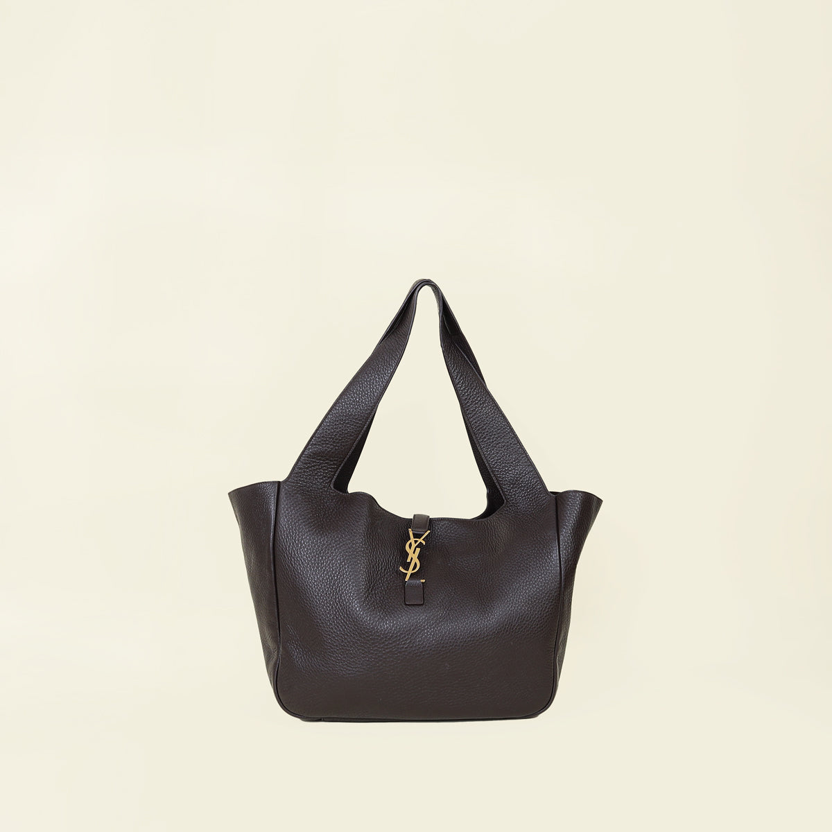 YSL Chocolate Le 5 à 7 Bea Tote Bag