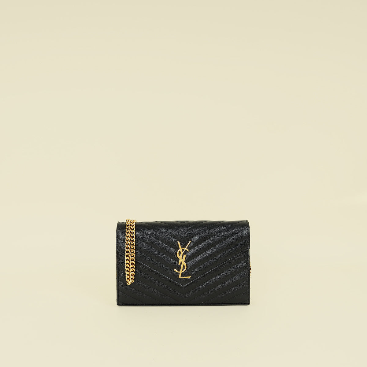 YSL BLack Cassandre Wallet on Chain