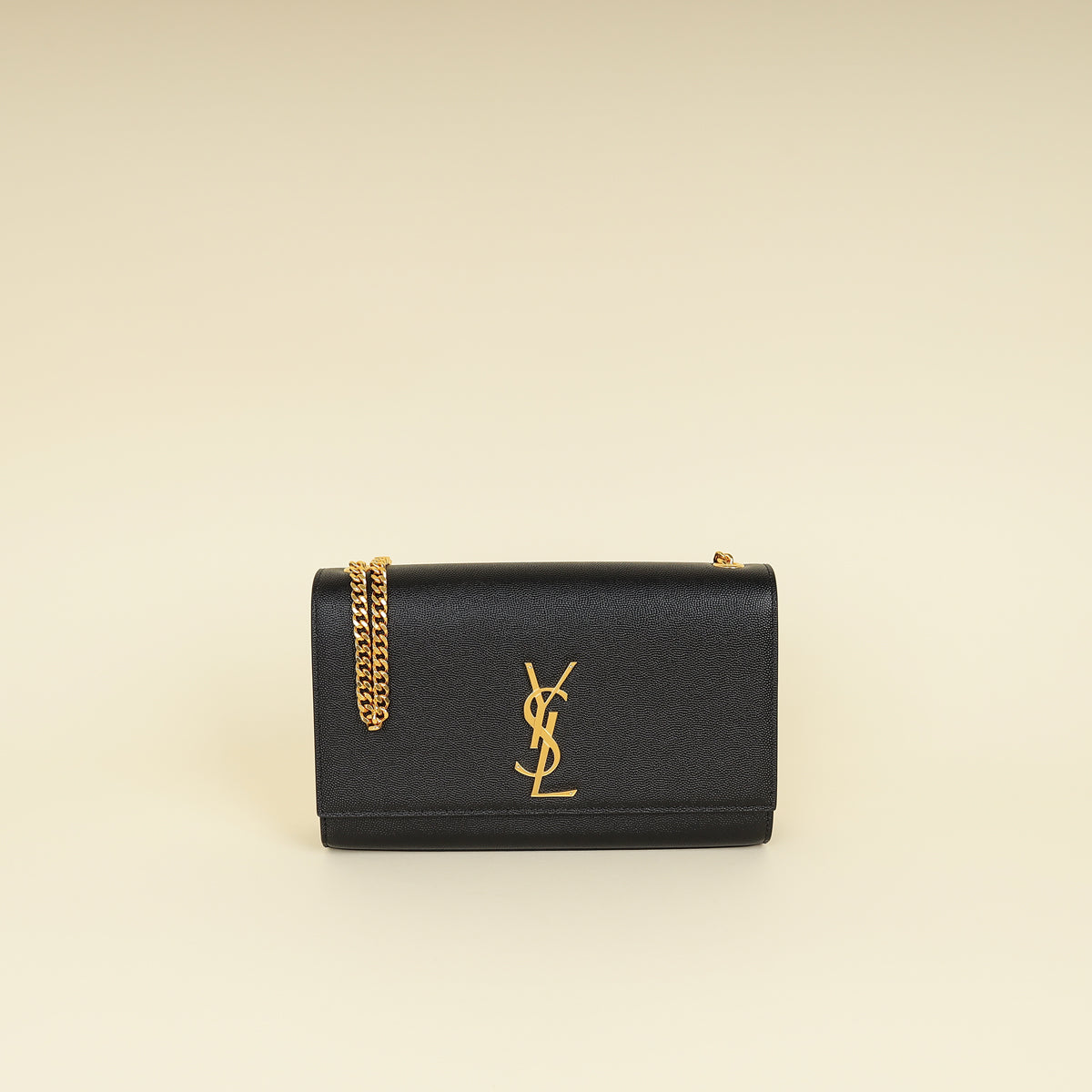 YSL Black Monogram Kate Medium Shoulder Bag