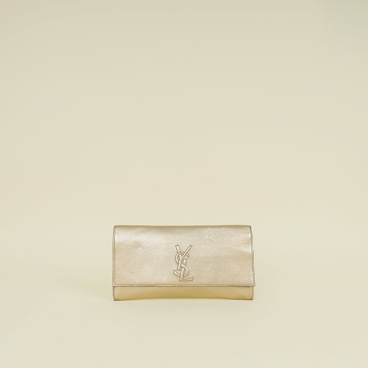 YSL Metallic Gold Belle De Jour Small Clutch
