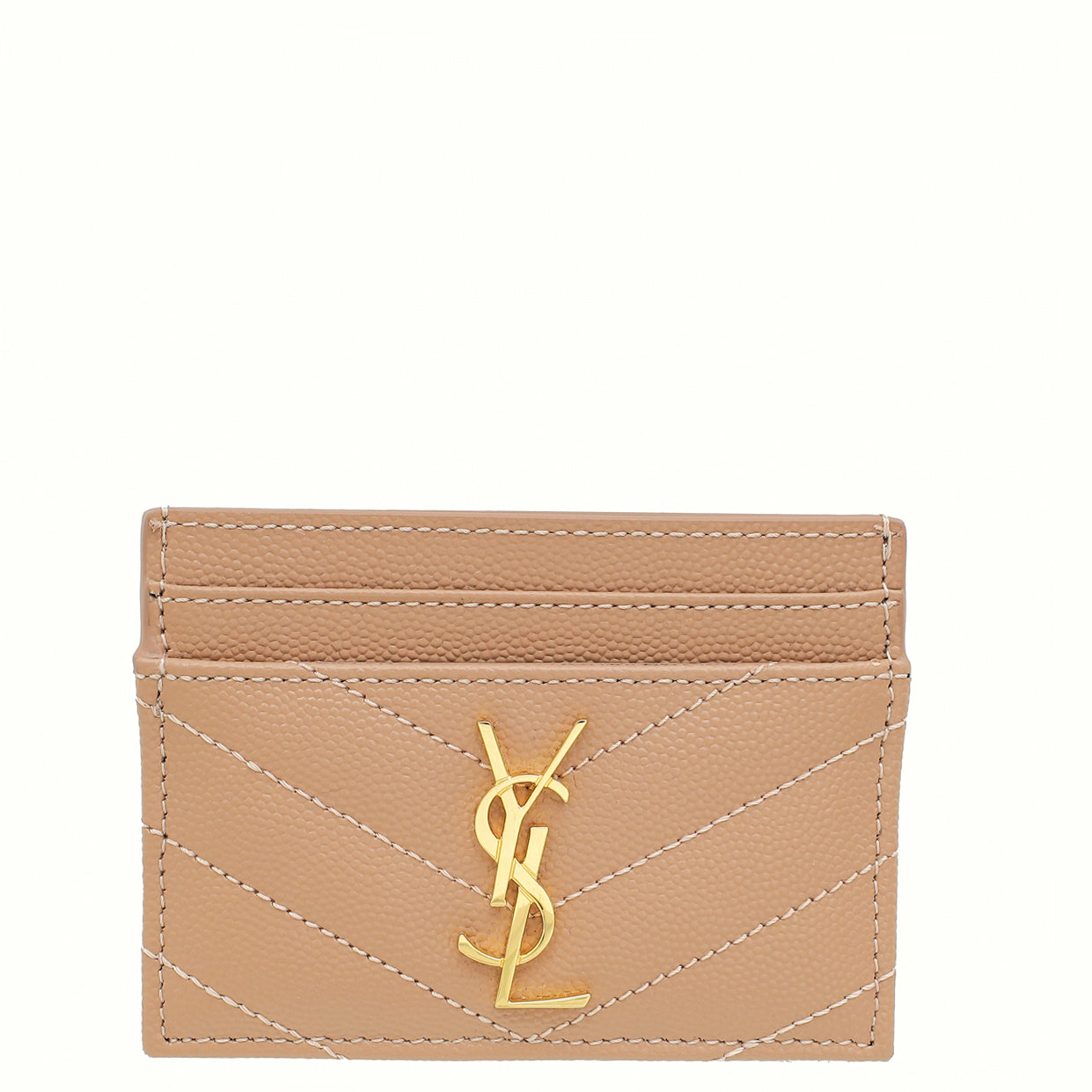 YSL Dust Rose Cassandre Matelasse Card Case