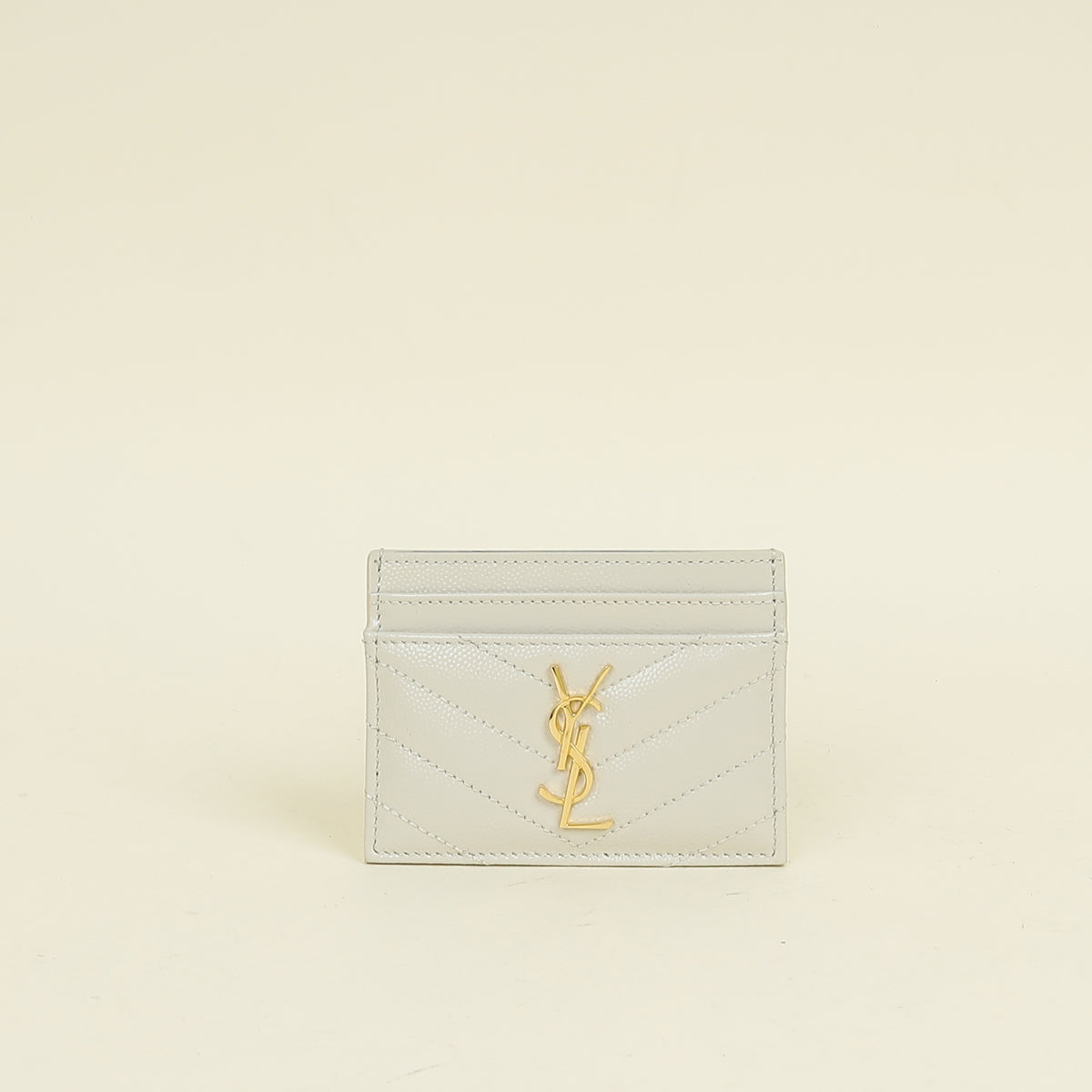 YSL Vintage Blanc Cassandre Card Case