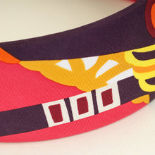 Hermes Multicolor Fantaisie d'Etriers Gina Silk Twill Headband