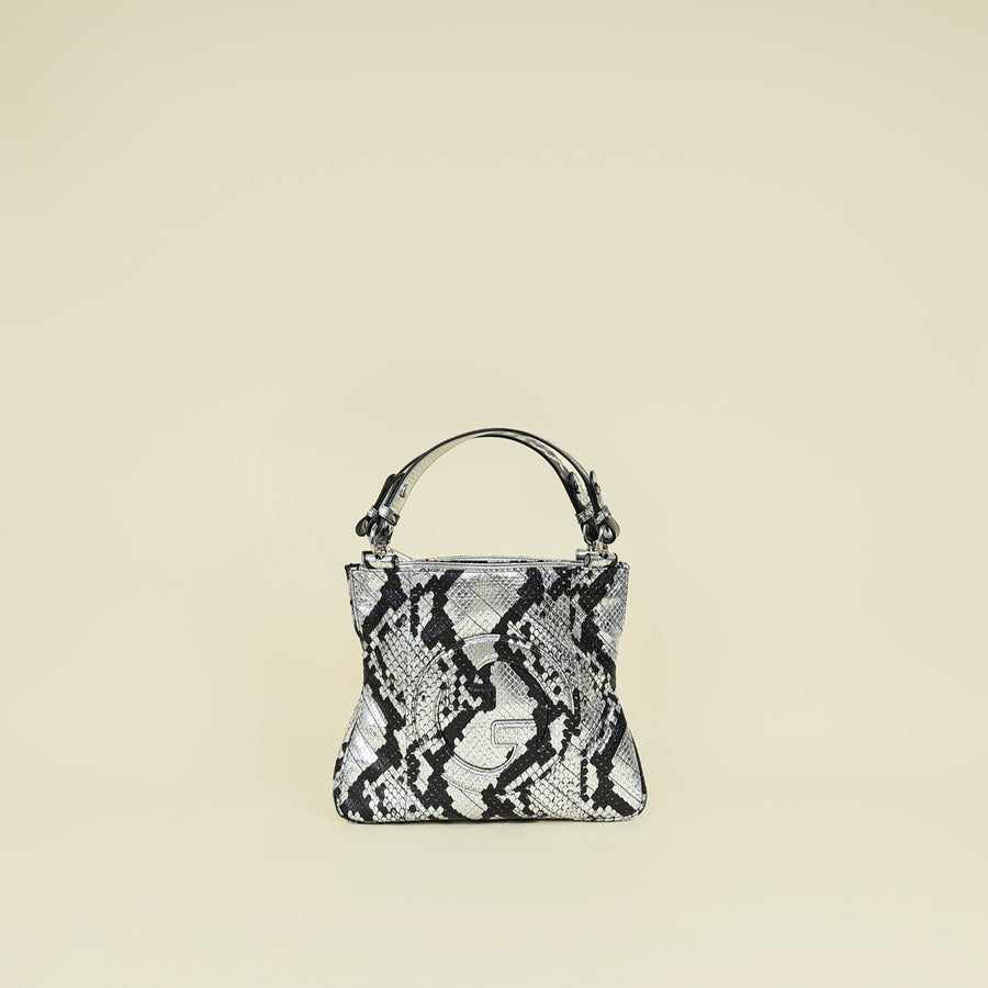 Gucci Bicolor Python Blondie Tote Bag