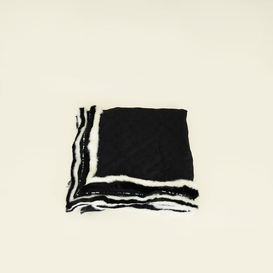 Louis Vuitton Bicolor Monogram Winter Party Monogram Shawl