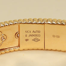 Van Cleef & Arpels 18K Rose Gold Diamonds Perlée Clovers Small Model Bracelet