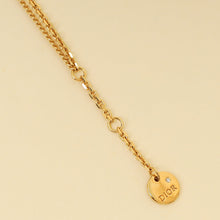 Christian Dior Gold Finish Petit CD Double Bracelet