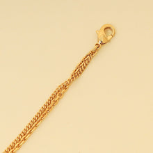 Christian Dior Gold Finish Petit CD Double Bracelet