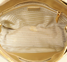 Prada Metallic Gold Lux Galleria Tote Small Bag