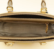 Prada Metallic Gold Lux Galleria Tote Small Bag