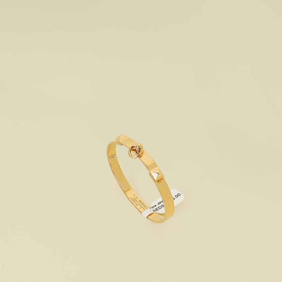 Hermes 18K Rose Gold Collier De Chien Small Model Bracelet