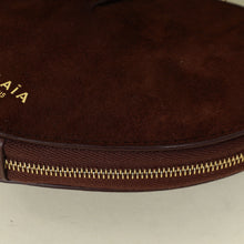 Alaia Dark Brown A Le CŒUR Small Bi Material Bag