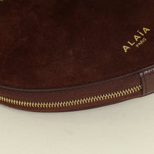 Alaia Dark Brown A Le CŒUR Small Bi Material Bag