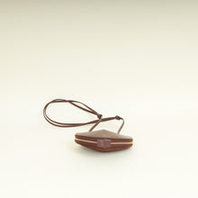 Alaia Dark Brown A Le CŒUR Small Bi Material Bag