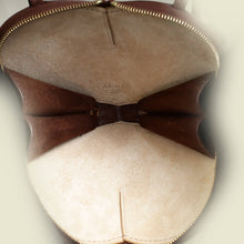 Alaia Dark Brown A Le CŒUR Small Bi Material Bag