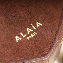 Alaia Dark Brown A Le CŒUR Small Bi Material Bag
