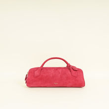 Alaia Framboise Suede Clutch Bag