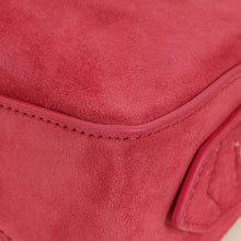 Alaia Framboise Suede Clutch Bag