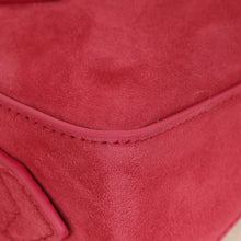 Alaia Framboise Suede Clutch Bag
