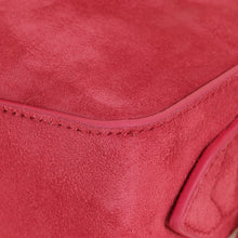 Alaia Framboise Suede Clutch Bag