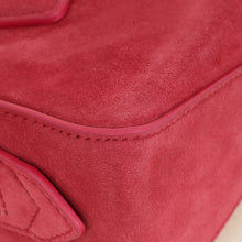 Alaia Framboise Suede Clutch Bag