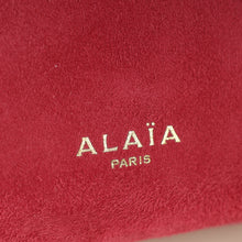 Alaia Framboise Suede Clutch Bag