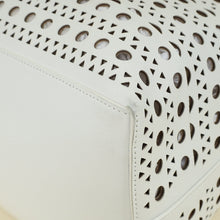 Alaïa White Mina 44 Tote Bag