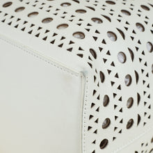 Alaïa White Mina 44 Tote Bag