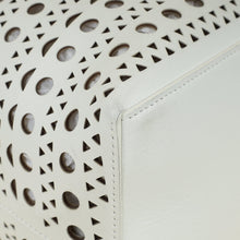 Alaïa White Mina 44 Tote Bag