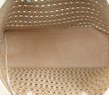 Alaia White Cut-Out Mina 44 Tote Bag