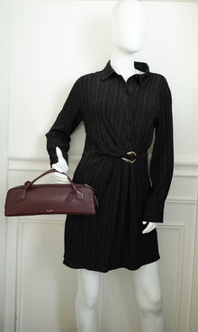 Alaia Burgundy Le Teckel Clutch Bag