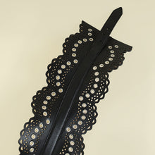 Alaïa Black Vienne Eyelet Bustier Belt