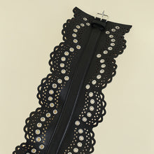 Alaïa Black Vienne Eyelet Bustier Belt