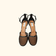 Alaïa Black High Fishnet 90mm Pumps 38