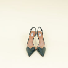 Alaia Dark Green Vert Bouteille Le Cœur Slingback Pumps 38