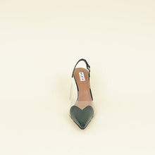 Alaia Dark Green Vert Bouteille Le Cœur Slingback Pumps 39