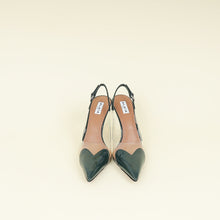 Alaia Dark Green Vert Bouteille Le Cœur Slingback Pumps 39