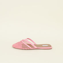 Alaïa Pink Fishnet Slippers 41