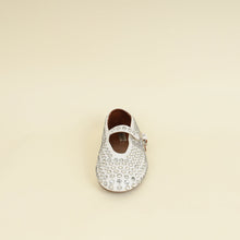 Alaïa White Crystal-embellished Ballet Flats 36.5