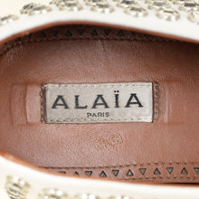 Alaïa White Crystal-embellished Ballet Flats 36.5