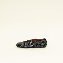 Alaïa Black Crystal-embellished Ballet Flats 37