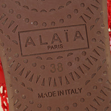Alaia Red Fishnet Ballerinas 38