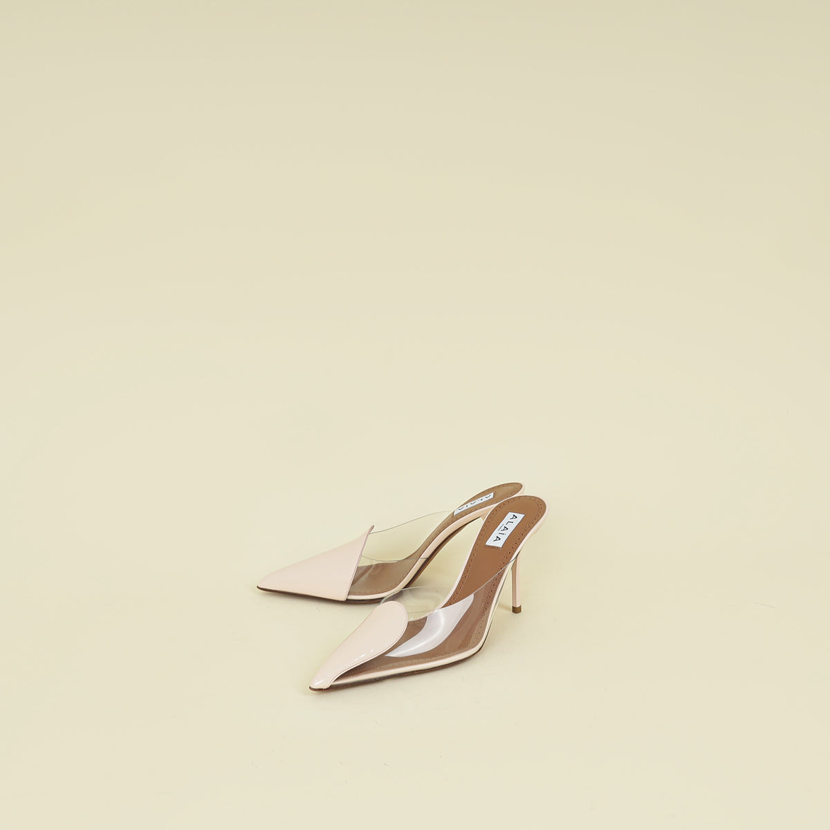 Alaia Bicolor Le Cœur Abstrait 90 Mules 37
