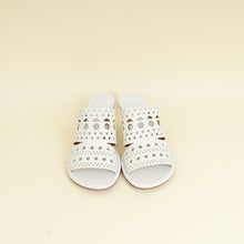 Alaïa Blanc Casse Laser Cut  Mules 39