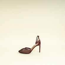 Alaia Rouge Grenat High Fishnet 90mm Pumps 39