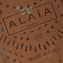 Alaia Peach Nude Fishnet Ballet Flats 40
