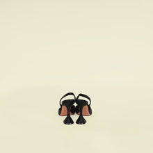 Amina Muaddi Black Begum Satin Sling Pumps 37