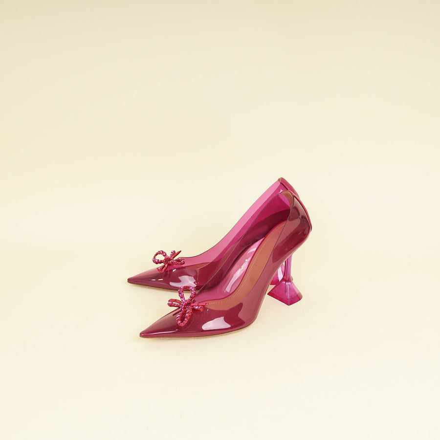 Amina Muaddi Fuchsia Rosie PVC Pump 39