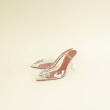 Amina Muaddi Bicolor Begum PVC Slingback 39