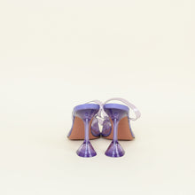 Amina Muaddi Purple Rosie Crystal Slingback Pumps 40.5